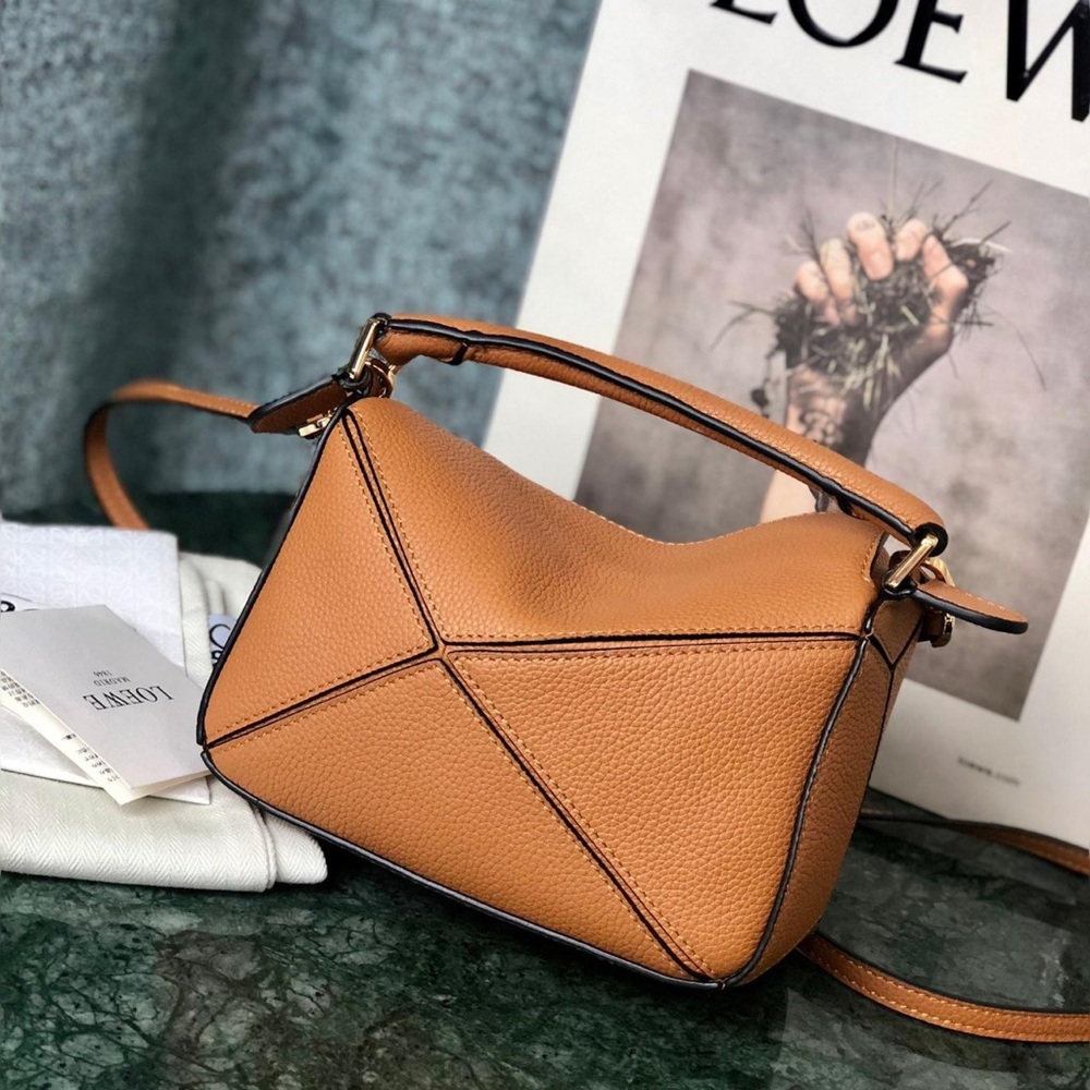 LOEWE Puzzle small geometric patchwork crossbody … - image 6